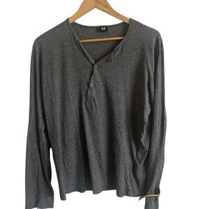 H&M Grey Long Sleeve Shirt